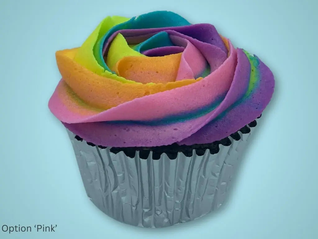 Rainbow Cupcakes (Vanilla Frosting)