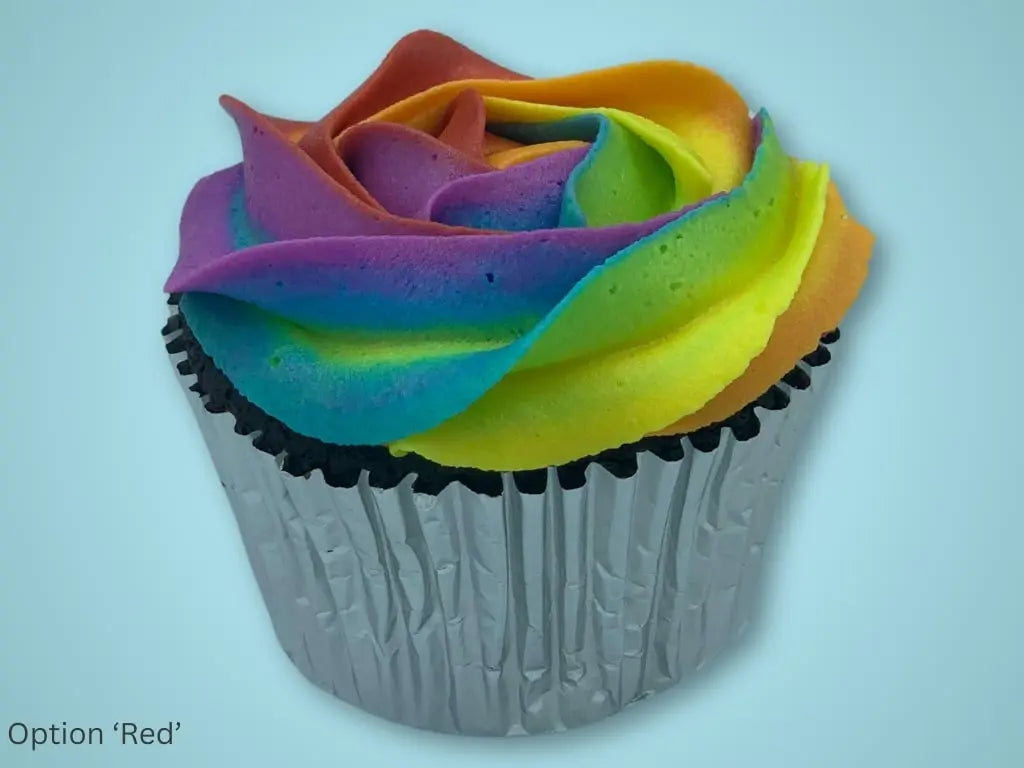 Rainbow Cupcakes (Vanilla Frosting)