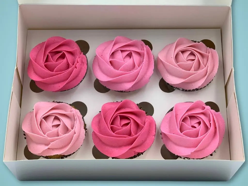 Three Toned Cupcakes (Vanilla Frosting)