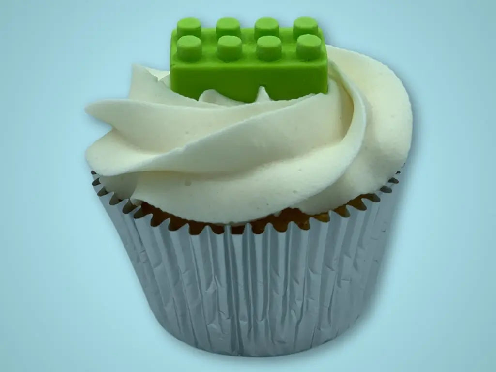 Building Block Cupcakes (Vanilla Frosting)