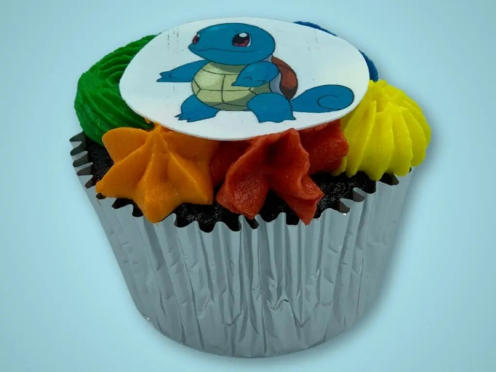 Cartoon Monster Cupcakes (Vanilla Frosting)