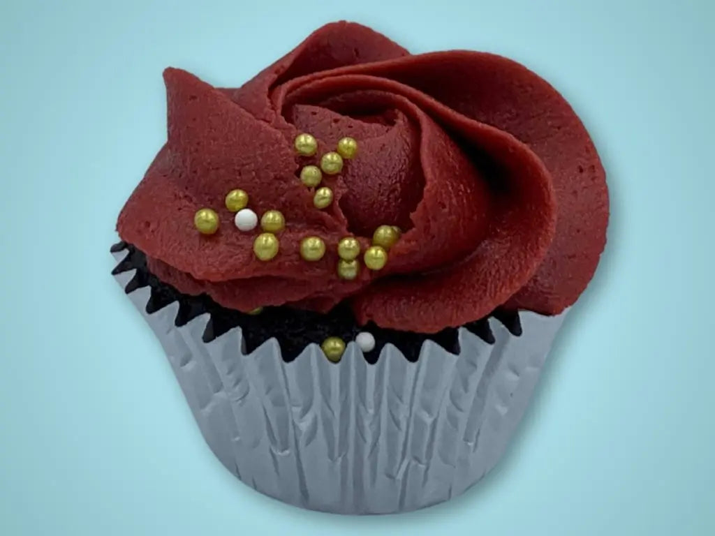 Deluxe Christmas Mini Cupcakes (Vanilla Frosting)