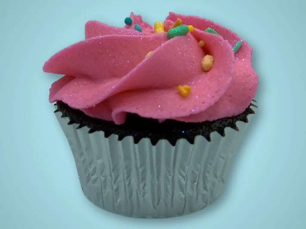 Sprinkled Mini Cupcakes (Vanilla Frosting)