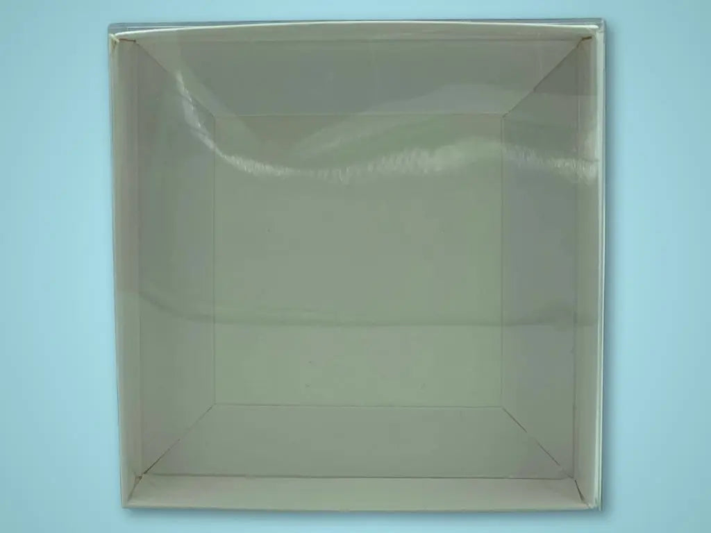 Single Cookie Box (White Gloss) 9 x 9 x 2cm (Boxes) - Tastybake