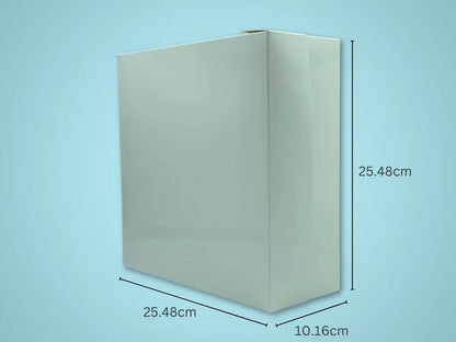 Low Height Cake Box (White Gloss) 25.48 x 25.48 x 10.16cm (Boxes) - Tastybake