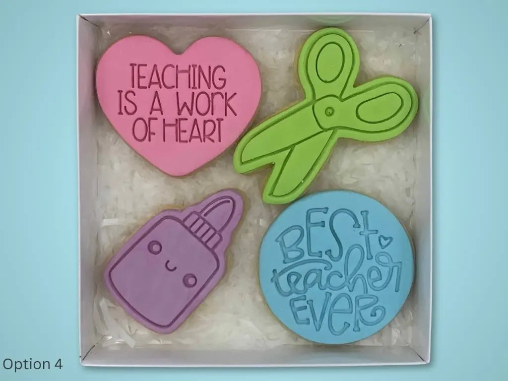 Educator Cookie Box (Four Pack - Many Options - Limited Run)