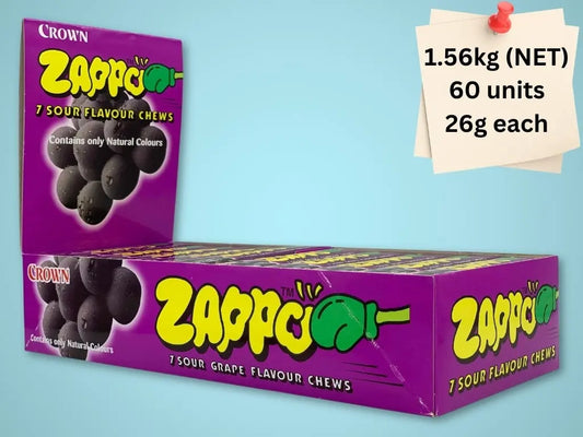 Zappo Chews Box (Sour Grape)