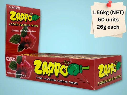 Zappo Chews Box (Sour Raspberry)