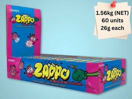 Zappo Chews Box (Sour Bubblegum)