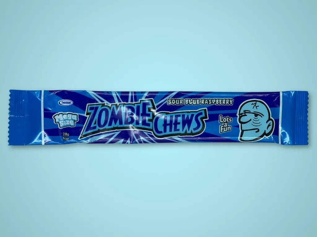 Zombie Chews (Sour Blue Raspberry) (Regular Candy (Singles)) - Tastybake