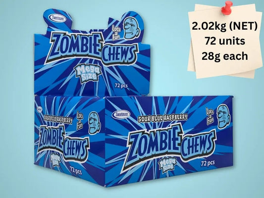 Zombie Chews Box (Sour Blue Raspberry)