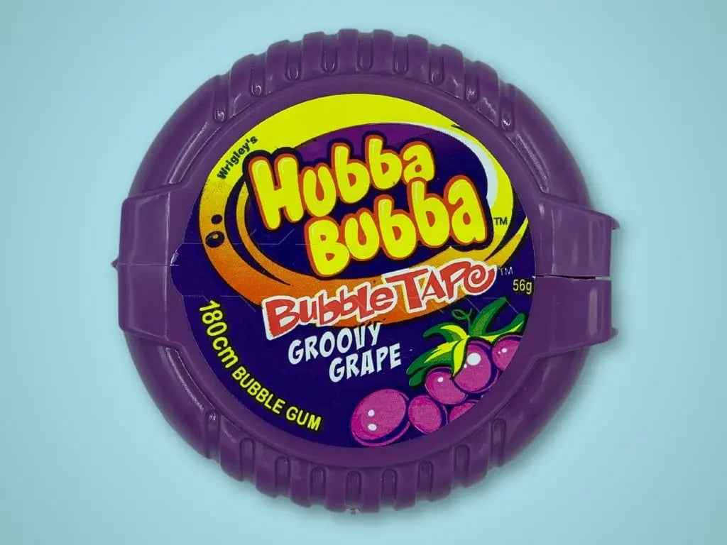 Wrigley Hubba Bubba Bubble Tape Grape Singles And Bulk Tastybake