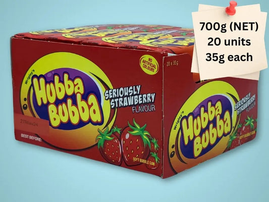 Hubba Bubba Chewing Gum Box (Strawberry)