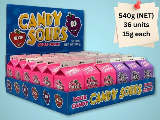Candy Sours Box (Strawberry & Grape)