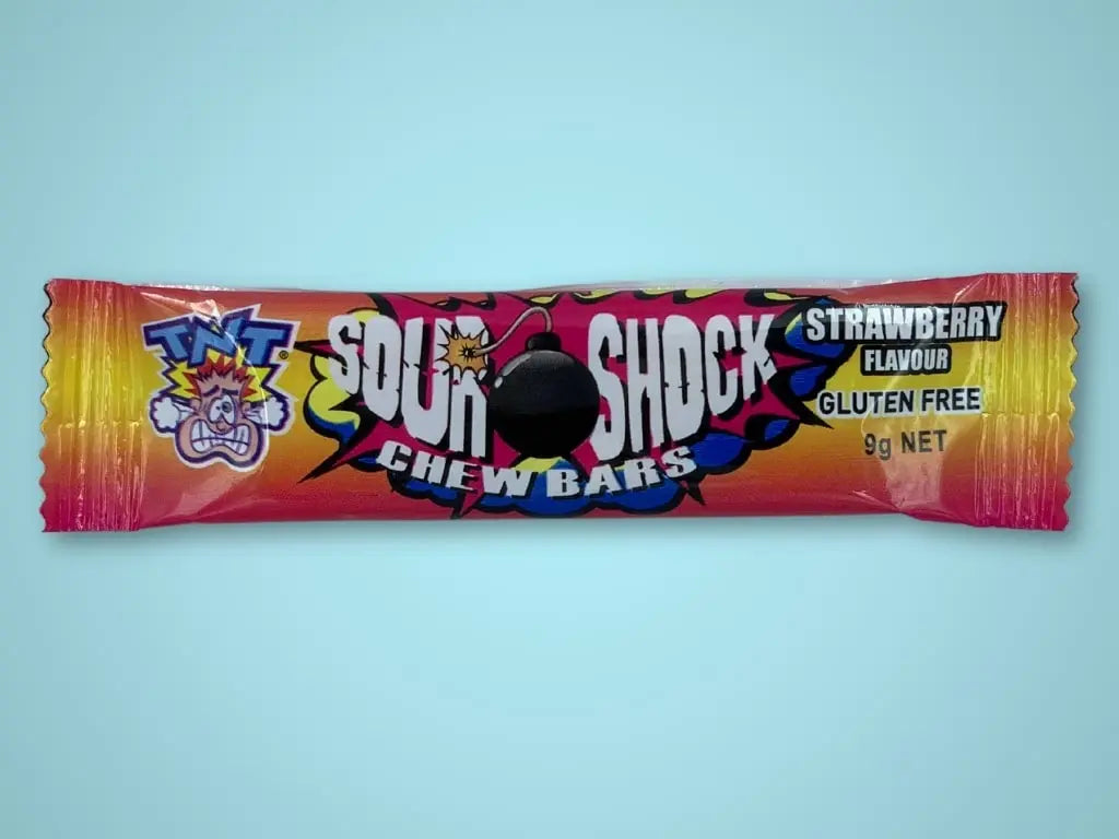 Sour Shock Chew Bars Box (Strawberry) (Regular Candy (Bulk)) - Tastybake