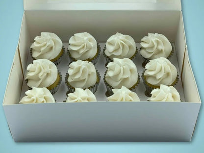 Vanilla Mini Cupcakes (Vanilla Frosting)