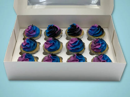 Cosmic Mini Cupcakes (Vanilla Frosting)